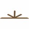 Ekena Millwork Saratoga Timber Gable Bracket, Western Red Cedar, 108"W x 40"H x 1 1/2"D x 5 1/2"F, 9/12 Pitch GBW108X40X0206SAR00SWR - alternate 2